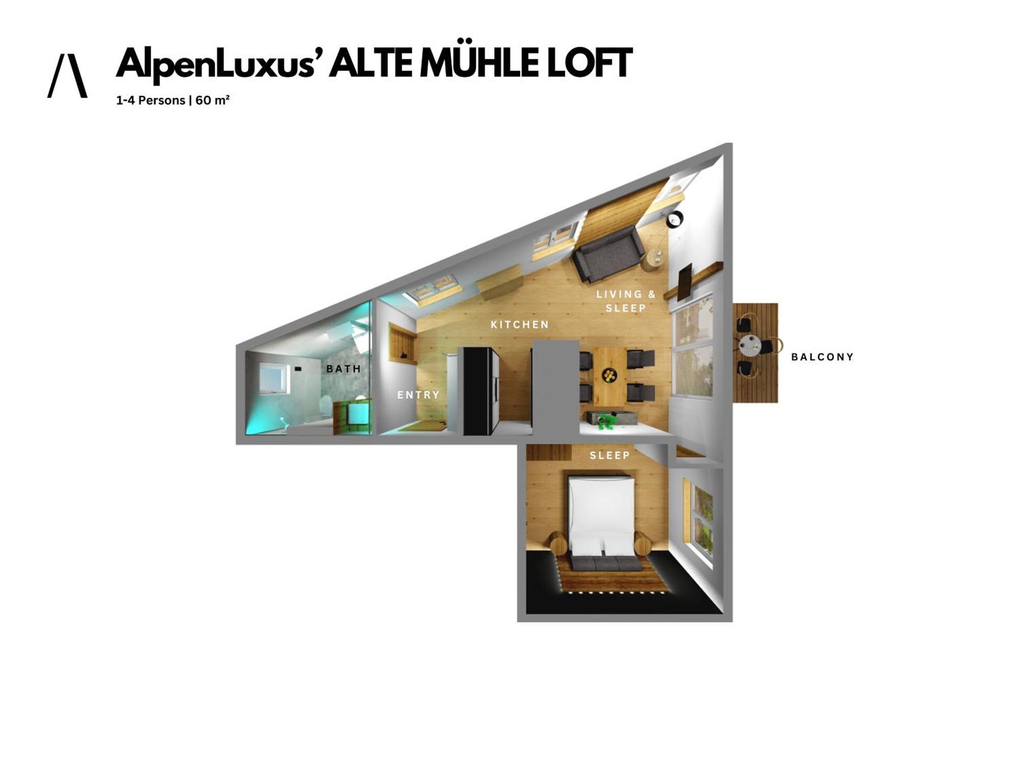 Alte Muehle Loft - Balcony & Car Park By Alpenluxus Appartements بريكسليغ المظهر الخارجي الصورة